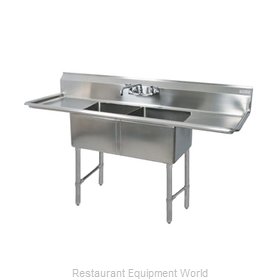 BK Resources BKS-2-20-12-18TS Sink, (2) Two Compartment