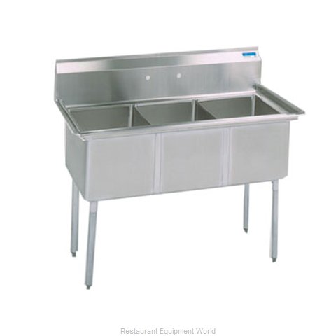 BK Resources BKS-3-1620-12 Sink, (3) Three Compartment