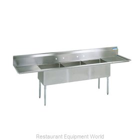 BK Resources BKS-3-24-14-24T Sink, (3) Three Compartment