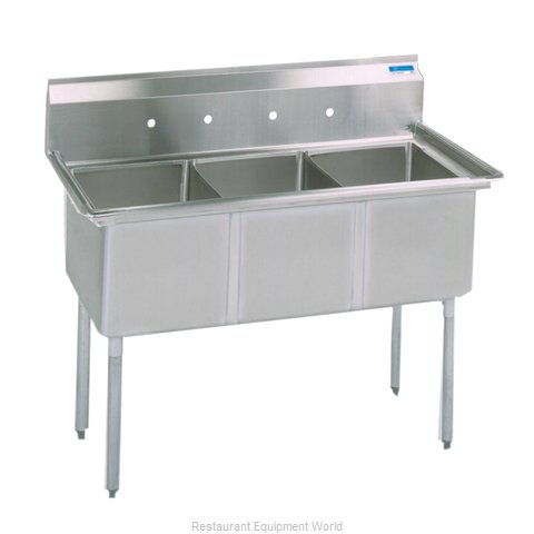 BK Resources BKS-3-24-14S Sink, (3) Three Compartment