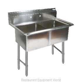 BK Resources BKS6-2-1620-14S Sink, (2) Two Compartment