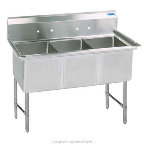 BK Resources BKS6-3-24-14S Sink, (3) Three Compartment