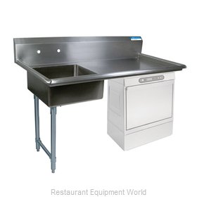 BK Resources BKUCDT-50-L-P3-G Dishtable, Soiled, Undercounter