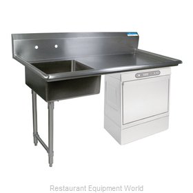 BK Resources BKUCDT-50-L-SS Dishtable, Soiled, Undercounter