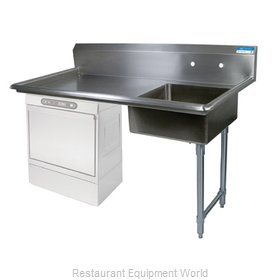 BK Resources BKUCDT-50-R-SS-P-G Dishtable, Soiled, Undercounter