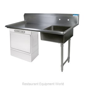 BK Resources BKUCDT-50-R-SS Dishtable, Soiled, Undercounter