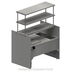 BK Resources CKTST-3554OS Underbar Ice Bin/Cocktail Station, Pass-Thru Combo