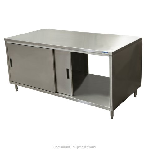 BK Resources CST-2472S2 Work Table, Cabinet Base Sliding Doors