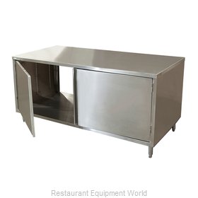 BK Resources CST-3672H2 Work Table, Cabinet Base Hinged Doors