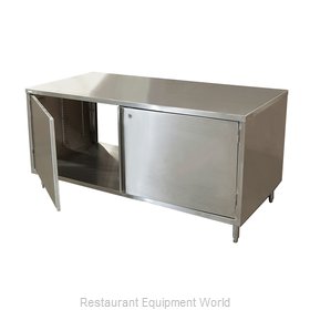 BK Resources CST-3672HL2 Work Table, Cabinet Base Hinged Doors