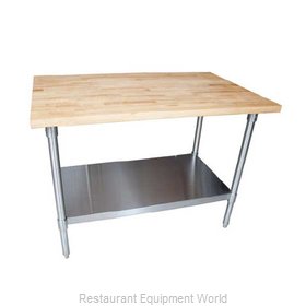 BK Resources MFTG-4830 Work Table, Wood Top