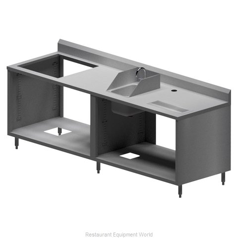 BK Resources MOD-BTSD Work Table, Cabinet Base Open Front