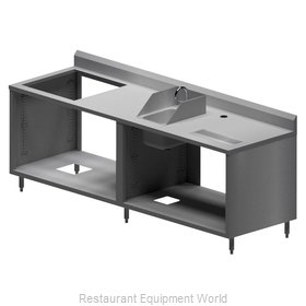 BK Resources MOD-BTSD Work Table, Cabinet Base Open Front