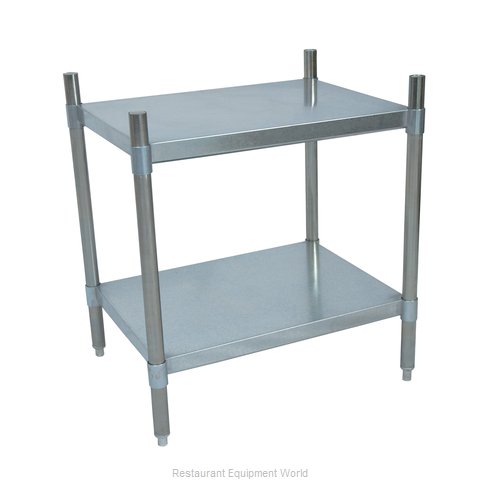 BK Resources SSU3-3124 Shelving Unit, Solid Flat