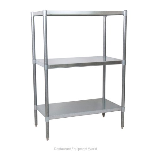 BK Resources SSU5-6724 Shelving Unit, Solid Flat