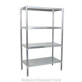 BK Resources SSU6-3124 Shelving Unit, Solid Flat