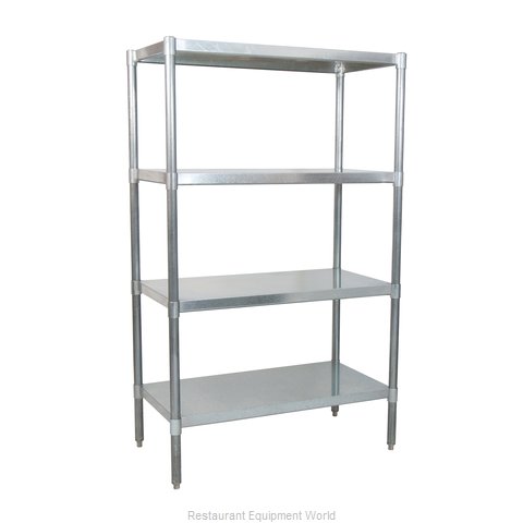 BK Resources SSU6-4324 Shelving Unit, Solid Flat