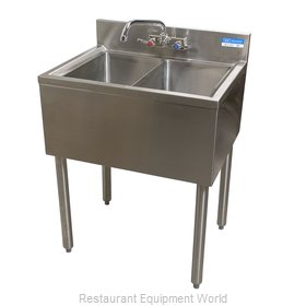 BK Resources UB4-18-224S Underbar Sink Units