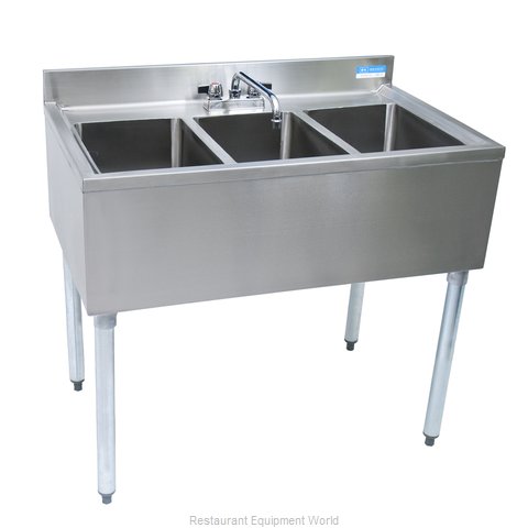 BK Resources UB4-18-336S Underbar Sink Units