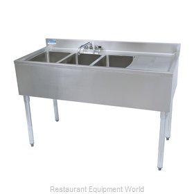 BK Resources UB4-18-348RS Underbar Sink Units