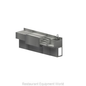 BK Resources UBB-ST96 Underbar Ice Bin/Cocktail Station, Drainboard