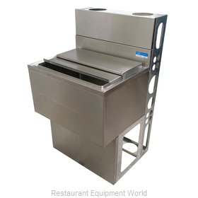 BK Resources UBDW-18-IB24 Underbar Ice Bin/Cocktail Unit