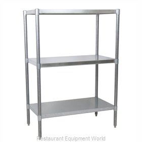 BK Resources VSU5-3124 Shelving Unit, Solid Flat