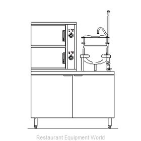 Blodgett Steam SB-6E-6K Steamer Kettle Combination, Electric