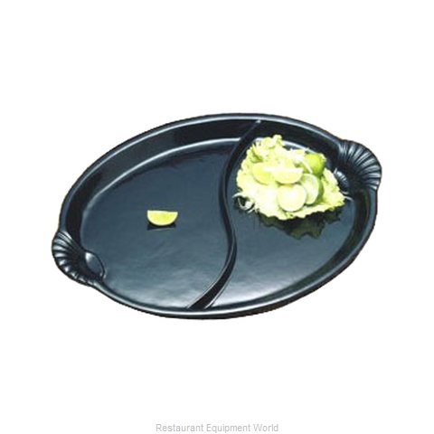 Bon Chef 2075DSLATE Plate/Platter, Compartment, Metal (Magnified)