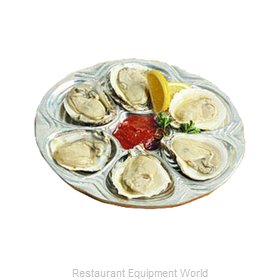 Bon Chef 5017BLKSPKLD Oyster Plate
