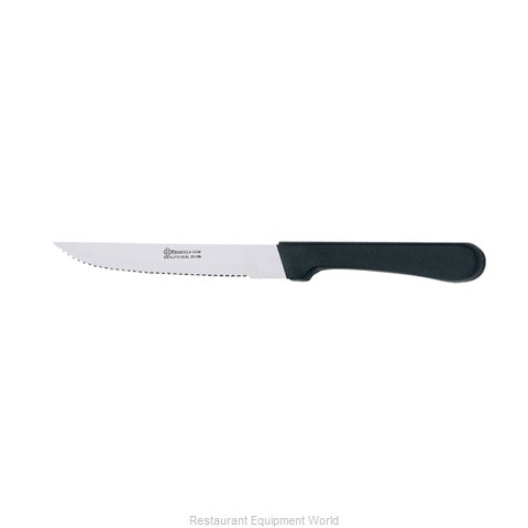 Browne 574330 9 Pointed Tip Steak Knife, Stainless Steel, Black Plastic  Handle