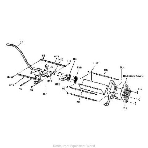 Browne H16B French Fry Cutter Parts