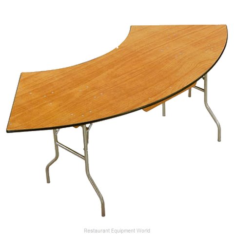 Buffet Enhancements 1BWD130011 Folding Table, Serpentine/Crescent
