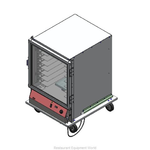 Bev Les Company PHC44-16-A-4L1 Proofer Cabinet, Mobile, Half-Height