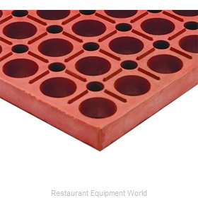 Cactus Mat 2520-R1S VIP Deluxe 58 1/2 x 39 Red Grease-Resistant,  Anti-Fatigue, Anti-Slip Floor Mat - 7/8 Thick