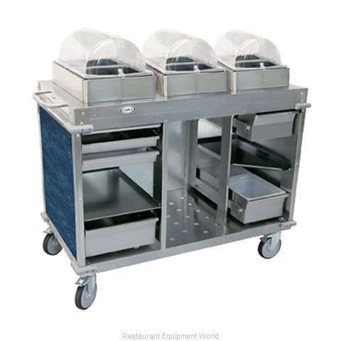 Cadco CBC-CCC-L4 Serving Counter, Cold Pan Salad Buffet