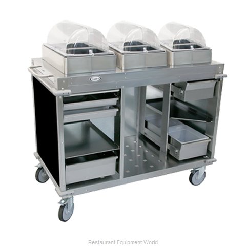 Cadco CBC-CCC-L6 Serving Counter, Cold Pan Salad Buffet