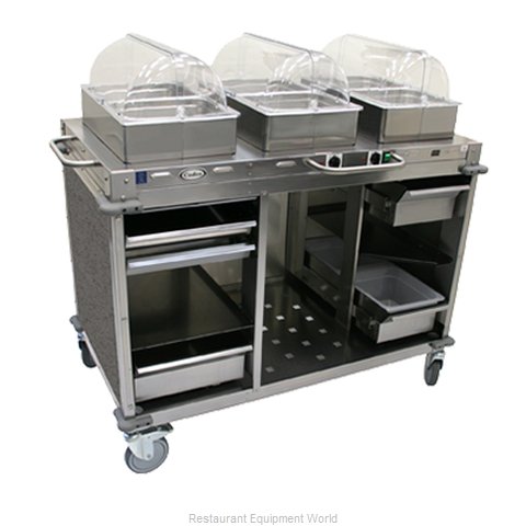 Cadco CBC-HC-L3-4 Serving Counter, Hot and Cold Buffet