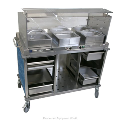 Cadco CBC-HC-SG-L4-4 Serving Counter, Hot and Cold Buffet