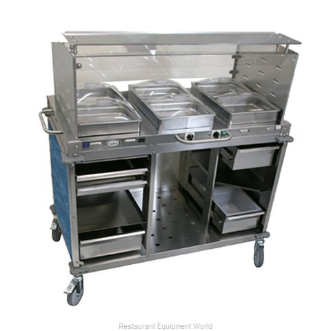 Cadco CBC-HC-SG-L4 Serving Counter, Hot and Cold Buffet