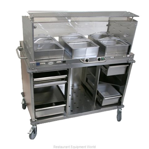 Cadco CBC-HC-SG-L5-4 Serving Counter, Hot and Cold Buffet