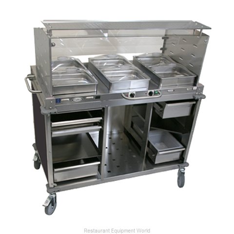 Cadco CBC-HC-SG-L6 Serving Counter, Hot and Cold Buffet