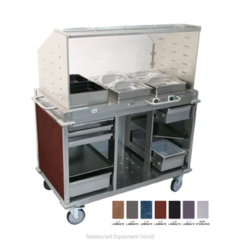Cadco CBC-HHC-SG-L3 Serving Counter, Hot and Cold Buffet