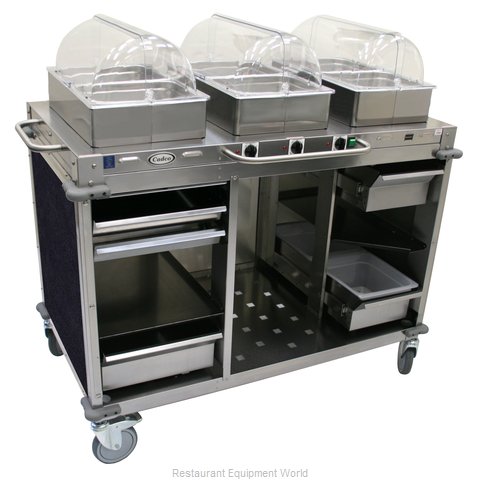 Cadco CBC-HHH-L4-4 Serving Counter, Hot Food, Electric