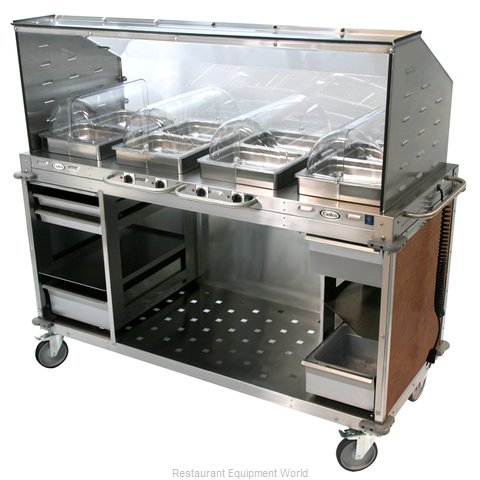 Cadco CBC-HHHH-SG-L1 Serving Counter, Hot Food, Electric