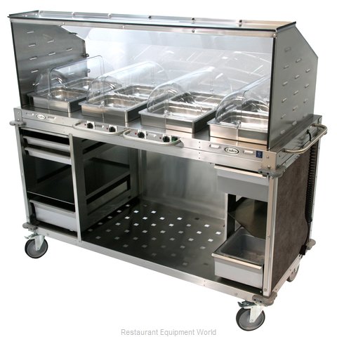 Cadco CBC-HHHH-SG-L3 Serving Counter, Hot Food, Electric