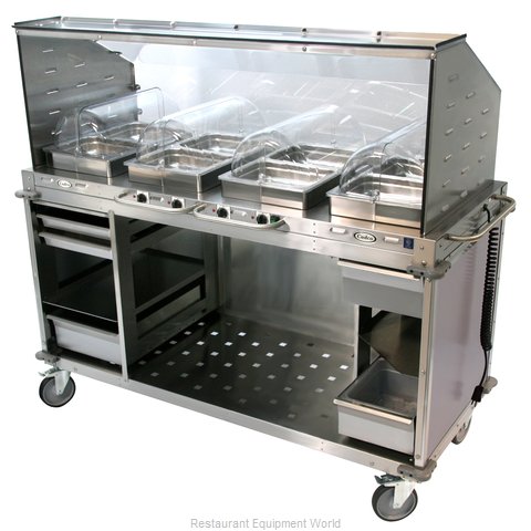 Cadco CBC-HHHH-SG-LST-4 Serving Counter, Hot Food, Electric