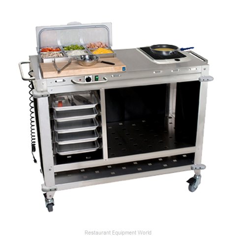Cadco CBC-PHR-3-L6 Serving Counter, Cooking Equipment Stand