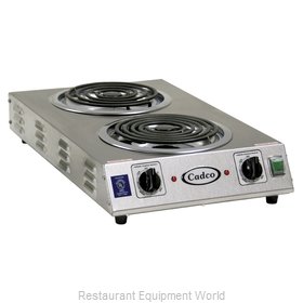 Cadco CDR-2TFB Hotplate, Countertop, Electric