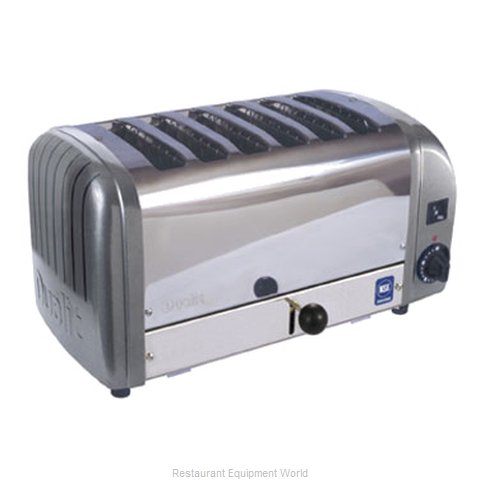 Cadco CTW-6M 6 Slot Toaster, Stainless Metallic Grey